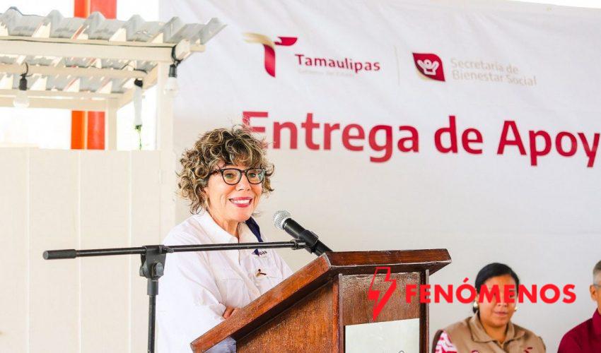 Entrega SEBIEN apoyos sociales en Cruillas