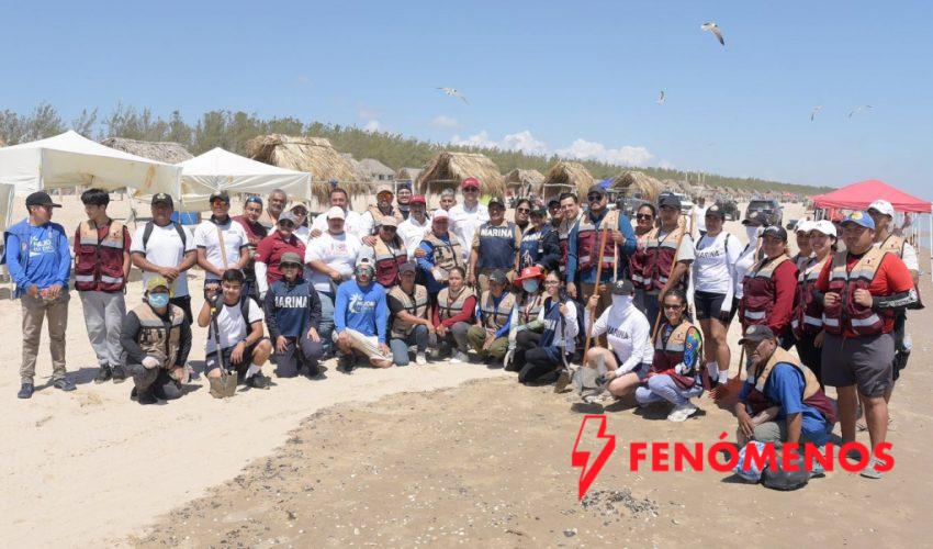 Suma Tamaulipas esfuerzos con Federación y municipios para sanear litoral