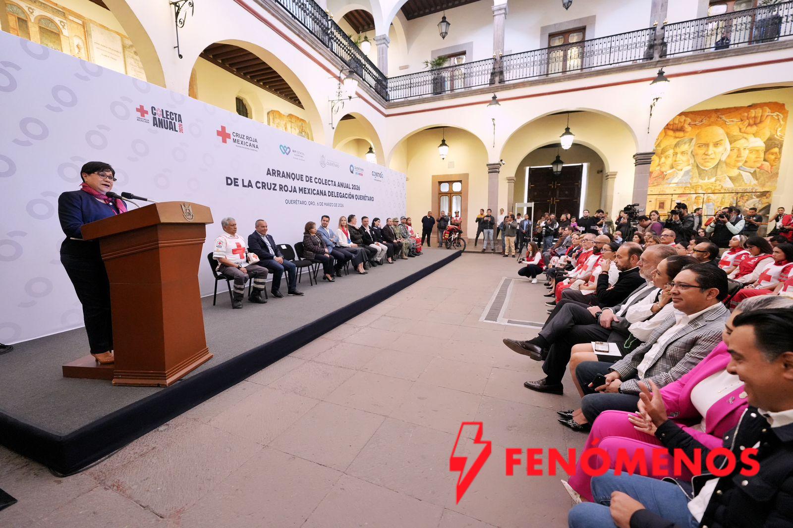 Asiste Felifer Macías al arranque de la Colecta Anual 2026, de la Cruz Roja Mexicana Delegación Querétaro