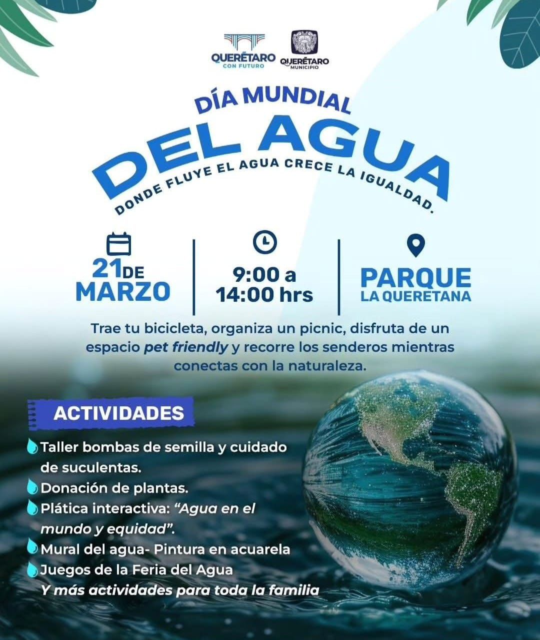 Imagen de Invita Felifer Macías a celebrar el Día Mundial del Agua en el parque La Queretana 7