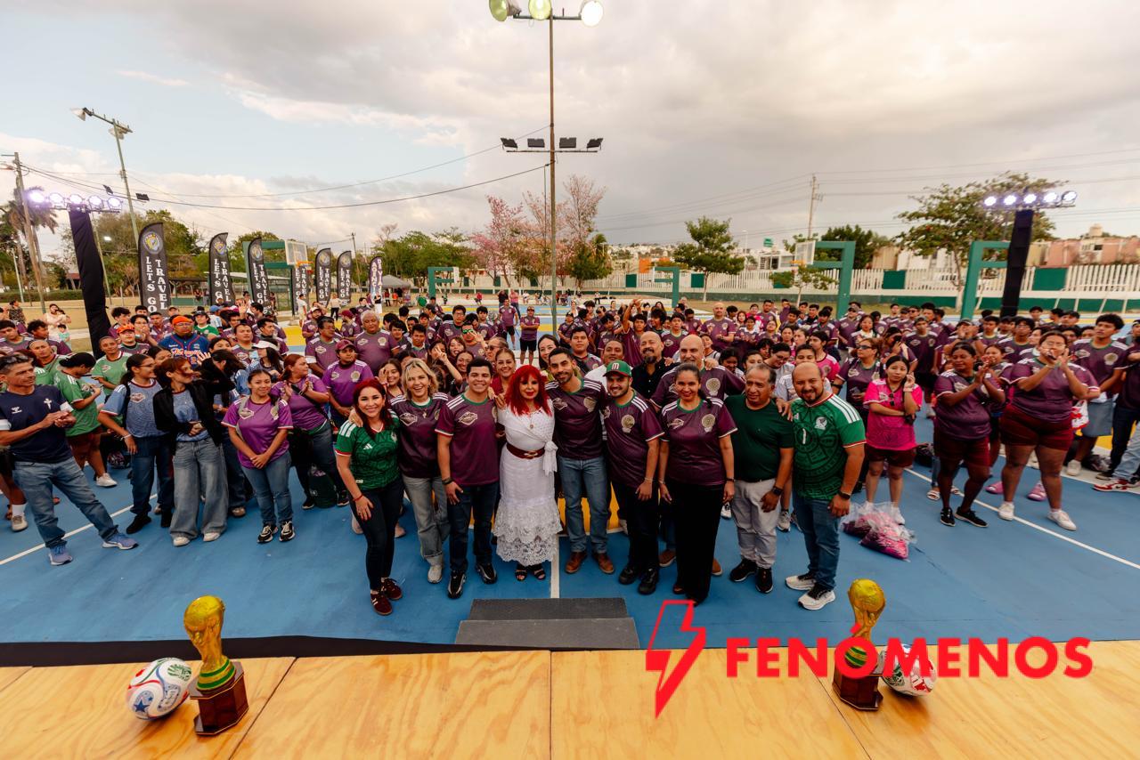 LA GOBERNADORA, LAYDA SANSORES SAN ROMÁN, INAUGURÓ  EL TORNEO “MUNDIALITO SOCIAL DE FÚTSAL 2026” 