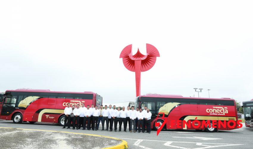 Supervisa gobernador unidades del nuevo sistema de transporte público de Tamaulipas