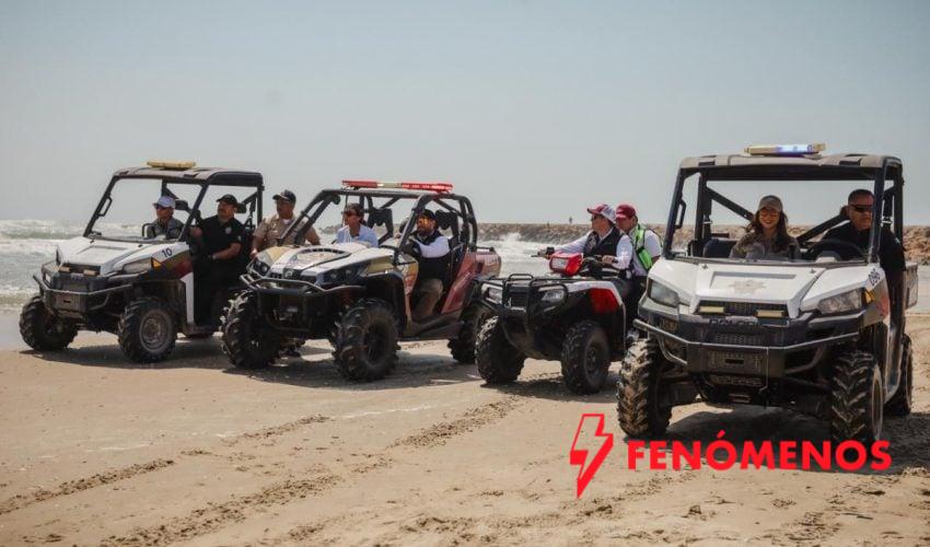Refuerzan acciones de seguridad en Playa La Pesca durante periodo vacacional