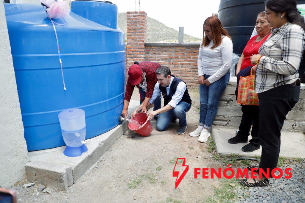 DIF Estatal inauguran Sistema de Captación de Agua de Lluvia en Atarjea.
