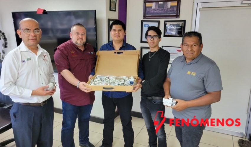 Contribuyen egresados de la UPV a la formación técnica mediante donación de material electroneumático