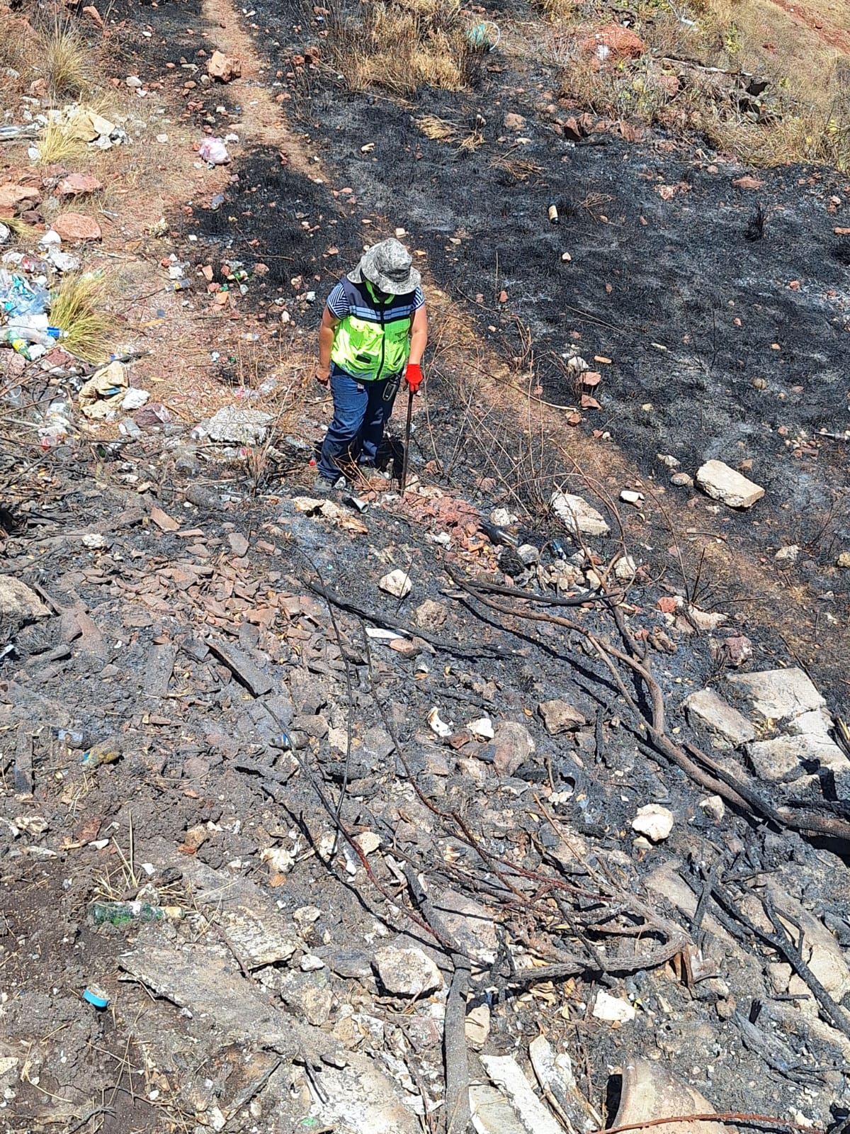 Imagen de Atiende Municipio de Querétaro incendio en Cerro Colorado 4