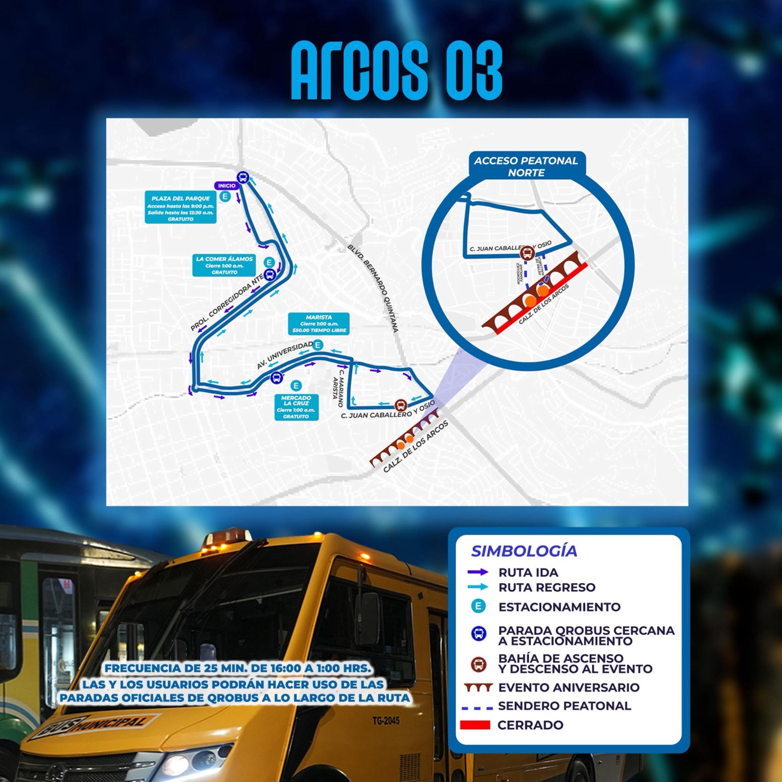 Imagen de Municipio de Querétaro implementa transporte gratuito por los 300 años de Los Arcos 17