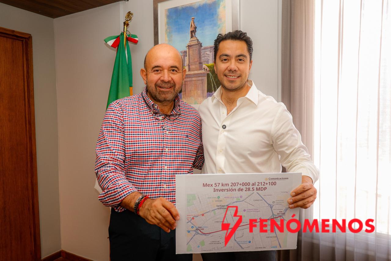 Informa Felifer Macías arranque de obra federal para rampa de frenado en la México-Querétaro