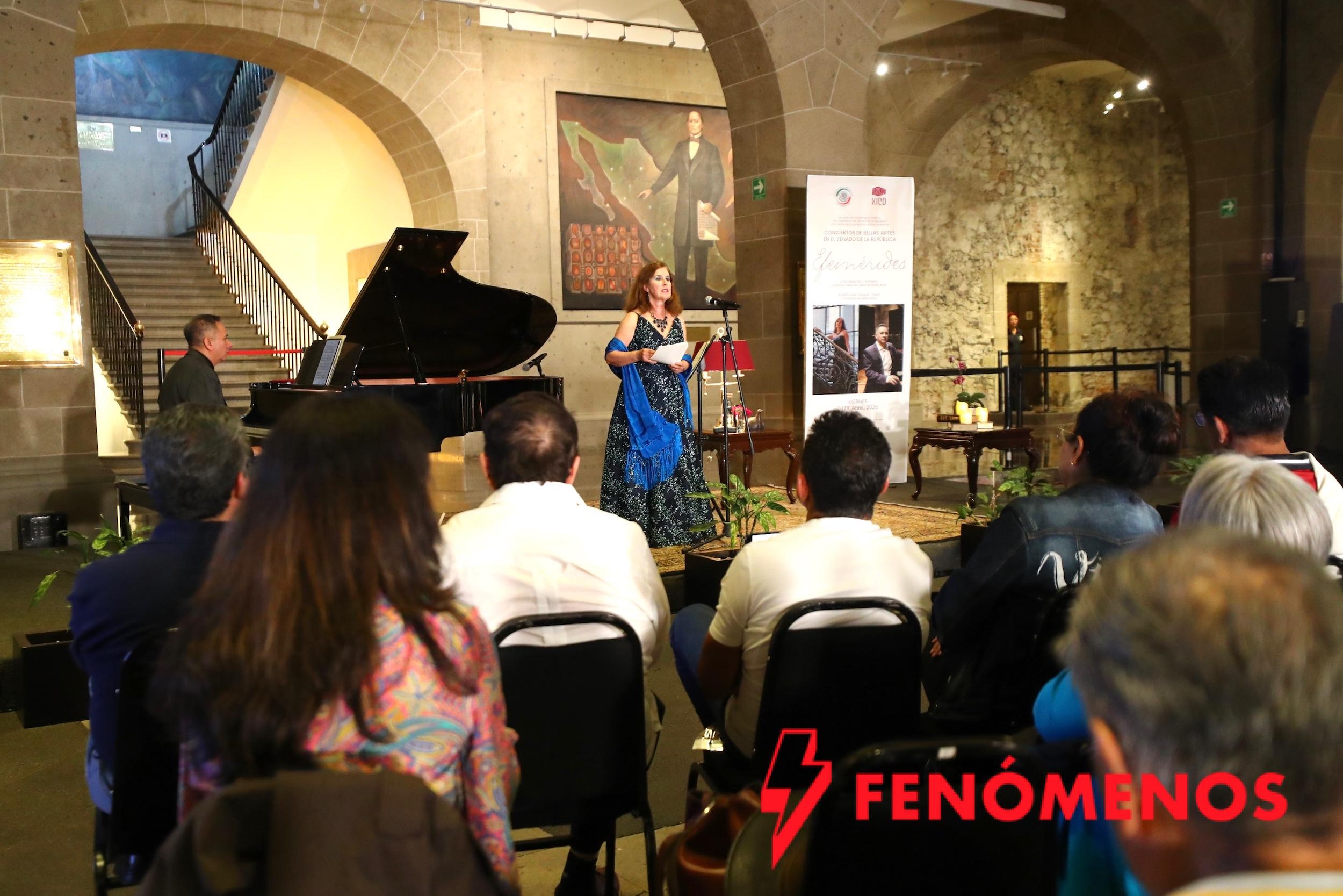 Se presentan nuevamente con éxito la soprano Rosa María Díez y el pianista Alfredo Isaac Aguilar en Xicoténcatl