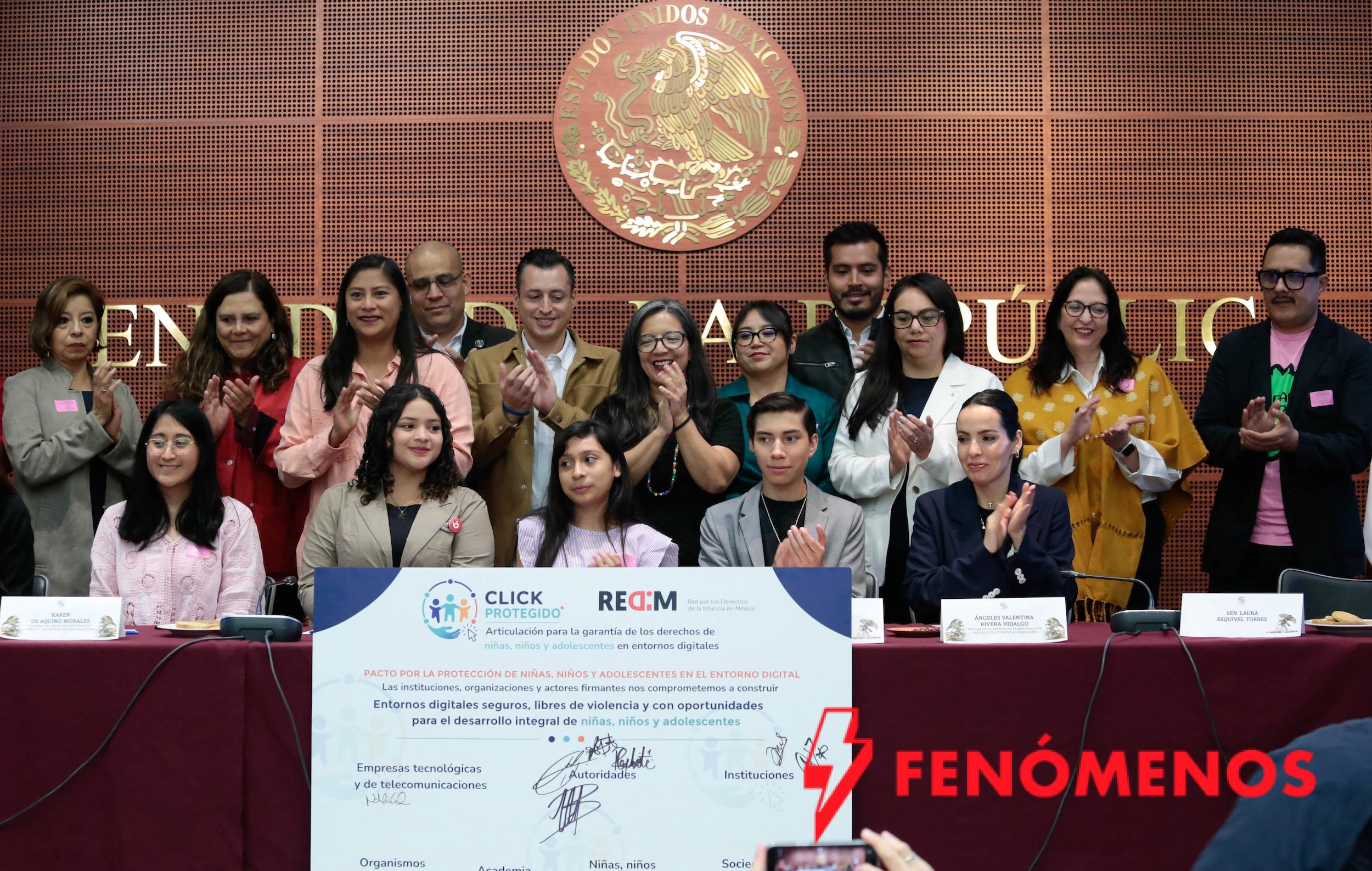 Firman legisladores pacto para fortalecer la protección de niños, niñas y adolescentes en el entorno digital