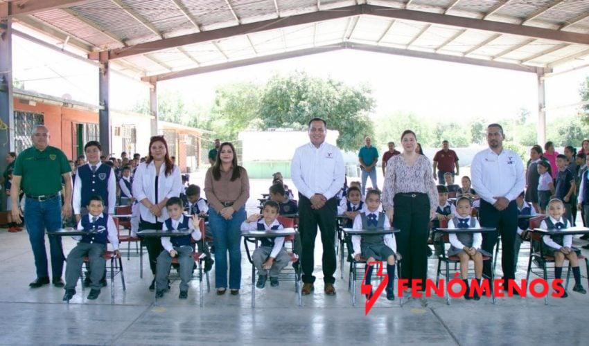 Beneficia SET a más de mil 500 estudiantes de Matamoros, San Fernando y Valle Hermoso con mobiliario escolar
