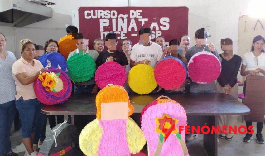 Imparte ITACE taller de elaboración de piñatas a adolescentes en conflicto con la Ley Penal
