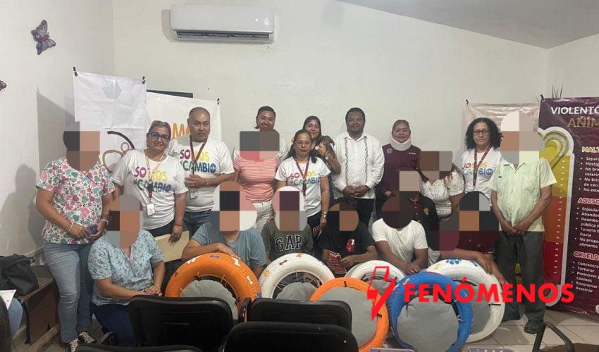 Adolescentes en conflicto con la Ley Penal elaboran y donan camas para mascotas con material reciclado
