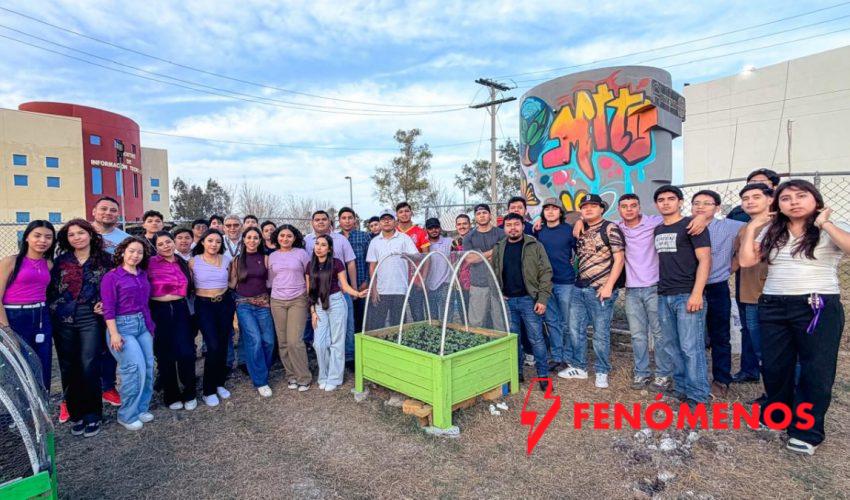 Fortalece UT Matamoros innovación ambiental con huerto tecnológico