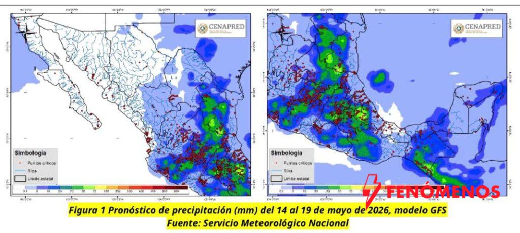 Prevé Servicio Meteorológico Nacional lluvias fuertes en municipios de Guanajuato  