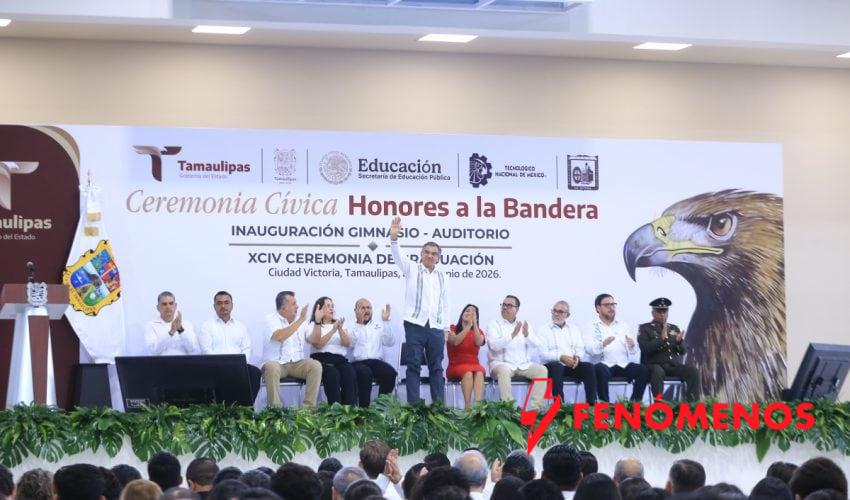 Entrega Américo gimnasio-auditorio al Tec Victoria; inversión fue de 84 mdp