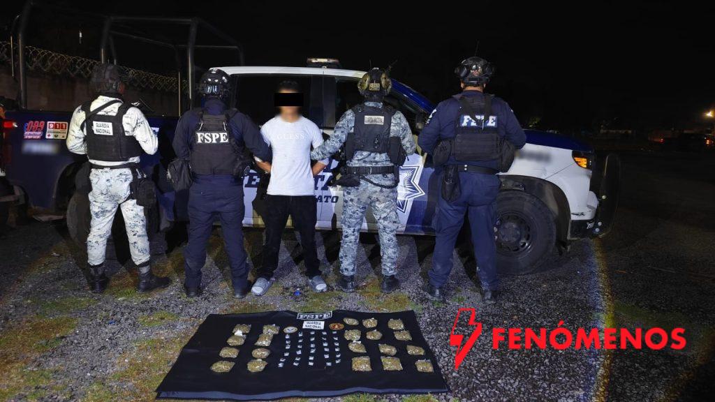 Aseguran más de 600 dosis de presunta droga en Irapuato 