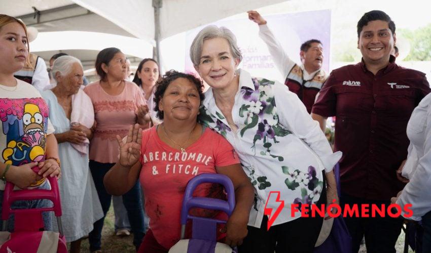 Américo y María de Villarreal llevan apoyos y servicios gratuitos a las familias de Antiguo Morelos
