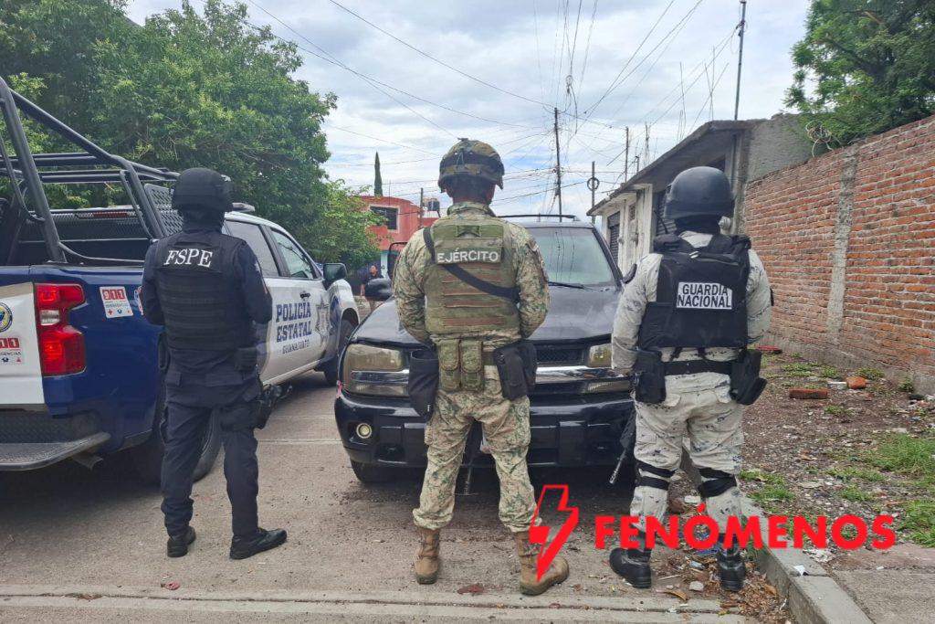 Operativo en Uriangato: detienen a cuatro presuntos integrantes de un grupo delictivo 