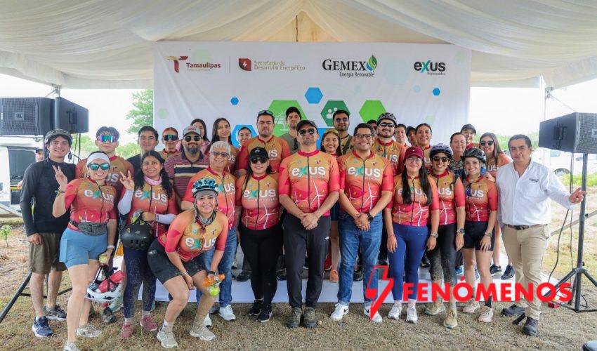 Participa SEDENER en rodada ciclista por el Día Mundial del Viento