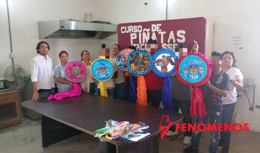 Impulsa DEMA reinserción social a través de capacitación laboral con taller de piñatas