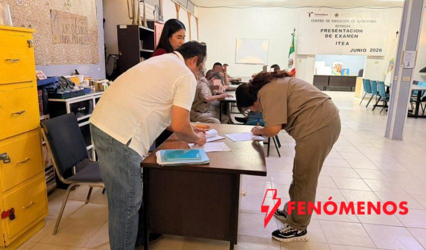 Presentan 28 PPLs exámenes de primaria y secundaria en CEDES Reynosa