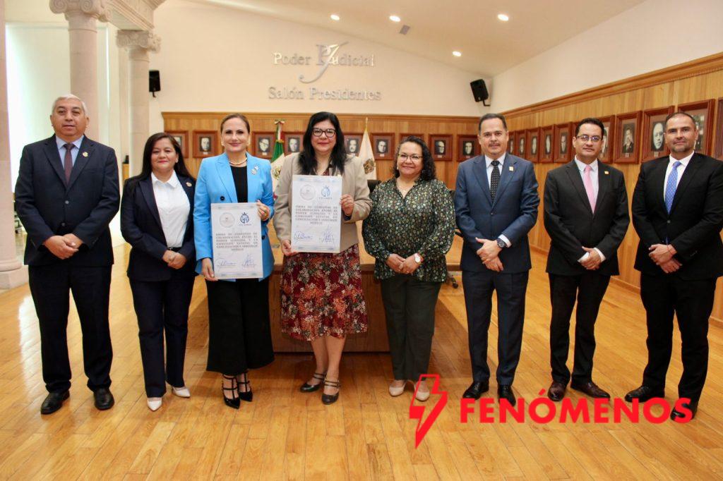 Firman Poder Judicial del Estado y CECAMED convenio de colaboración para fortalecer la capacitación y la cultura legal