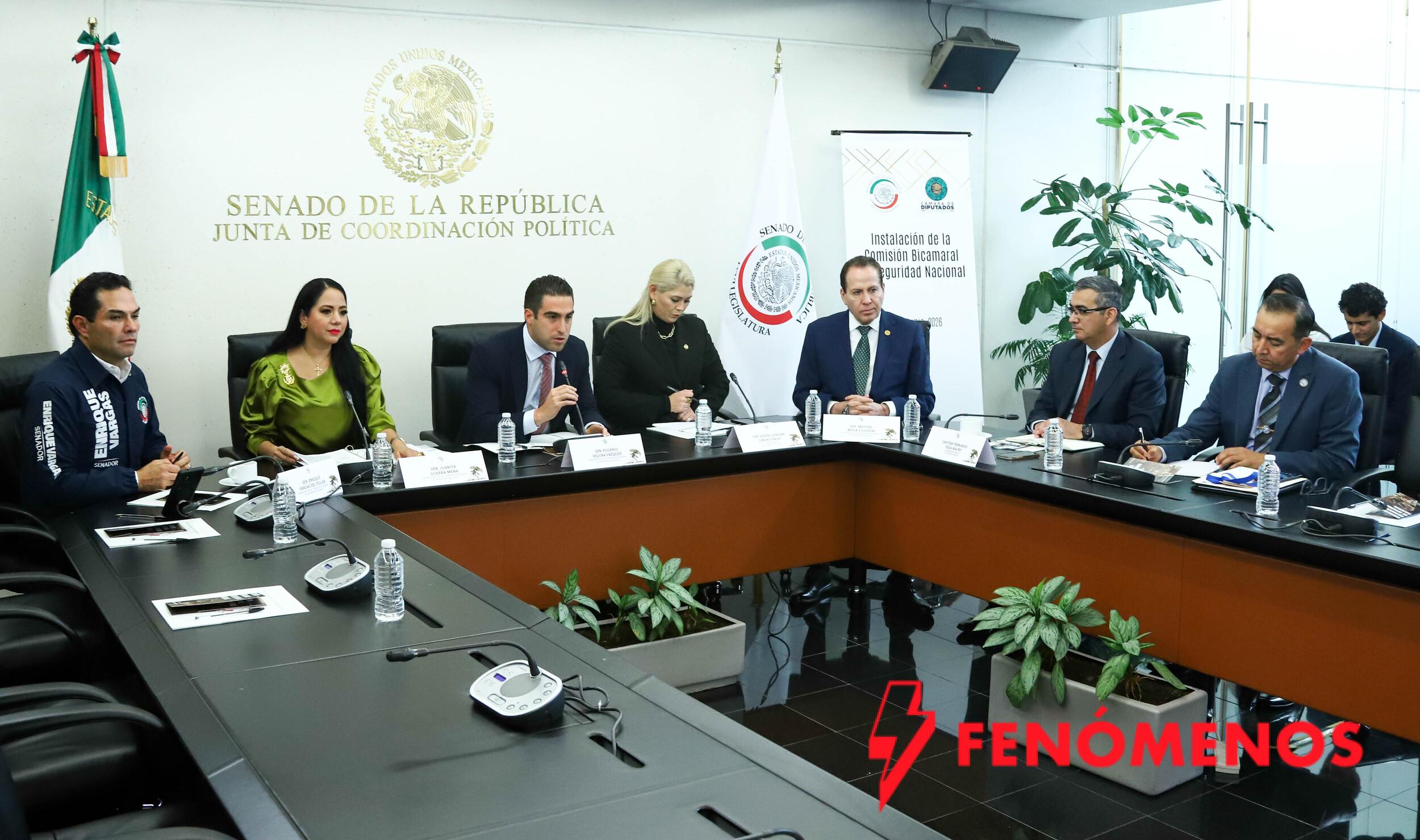 Instalan formalmente la Comisión Bicameral de Seguridad Nacional del Congreso de la Unión
