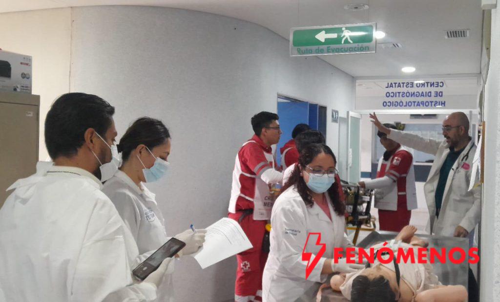 SSG activa Código Naranja en Acámbaro por simulacro de arribo masivo de heridos.