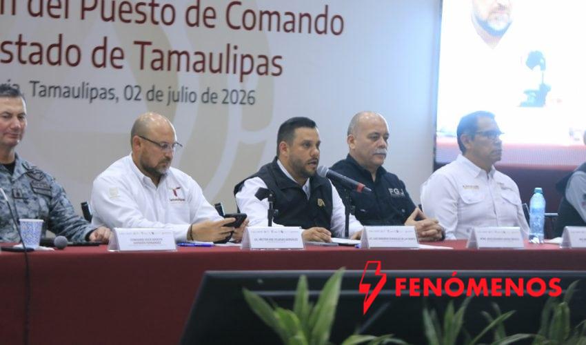 Instalan CNPC y Gobierno de Tamaulipas Puesto de Comando Interinstitucional para fortalecer la atención ante lluvias y ciclones
