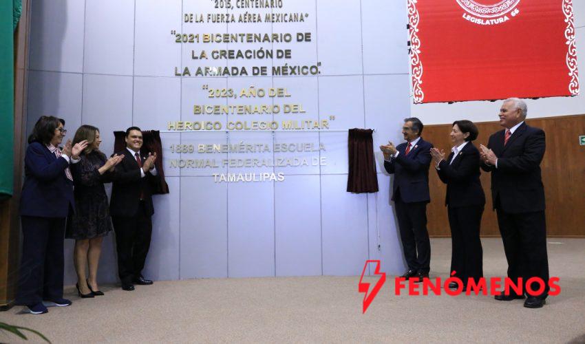 Encabeza Américo Villarreal reconocimiento histórico a la Benemérita Escuela Normal Federalizada en el Congreso