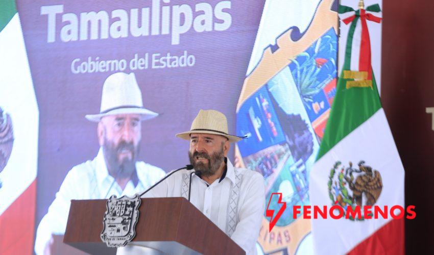 Arranca Américo Villarreal libramiento poniente y entrega obras hidráulicas y deportivas en El Mante