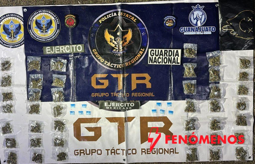 Asegura Grupo Táctico Regional, en dos hechos, más de 250 dosis de presunta droga en León  