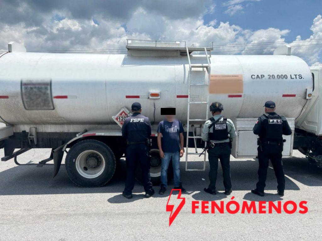 Asegura PEC tractocamión con 20 mil litros de hidrocarburo en San José de Iturbide  