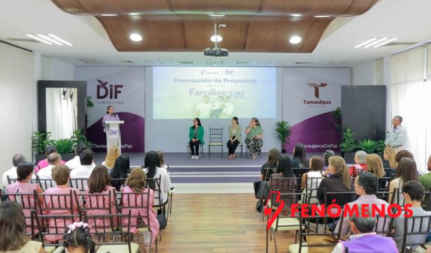 Premia DIF Tamaulipas a organizaciones ganadoras de la convocatoria Familias en Paz 2026