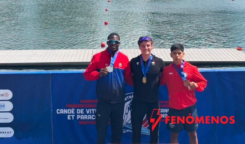 Conquista el tamaulipeco Diego Popa oro y plata en el Panamericano de Canotaje