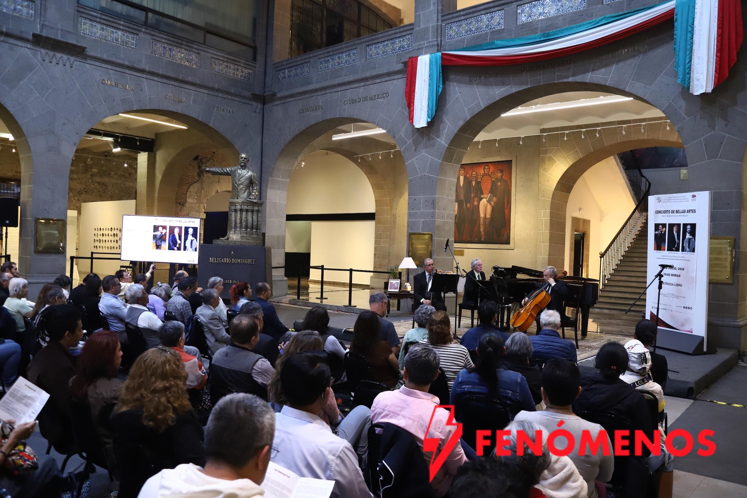 Grandes exponentes de la música de cámara en México interpretan a Mozart y Dvorák en el Senado