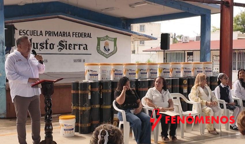 Impulsa Gobierno del Estado infraestructura educativa en escuelas de Tampico