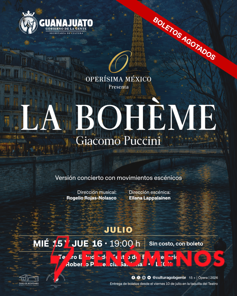 La temporada Operísima México agota boletos para sus cuatro funciones en Guanajuato