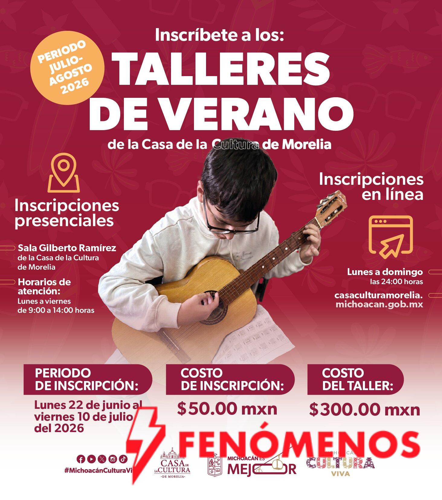 ¡Aprender y divertirse! Michoacán abre más de 4 mil espacios para sus cursos de verano 2026