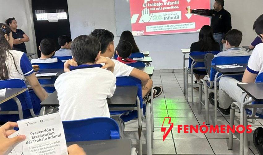 Fortalece STPS prevención del trabajo infantil con jornada informativa para estudiantes en Ciudad Victoria