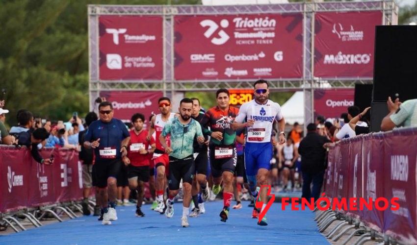 Conquistan el Triatlón Tamaulipas Eduardo Núñez y Fernanda Salazar