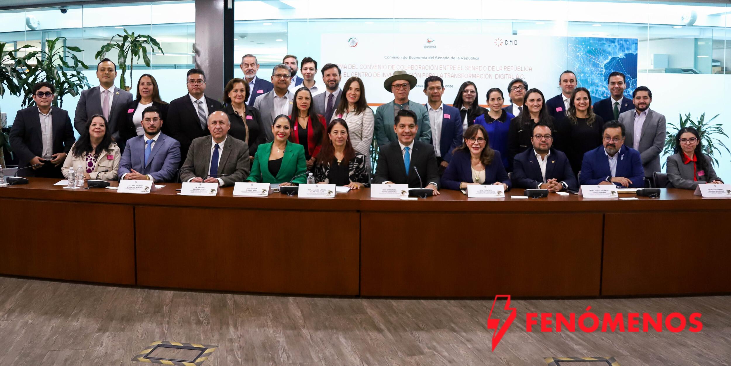 El Senado firma convenio de colaboración con el Centro de Investigación para la Transformación Digital