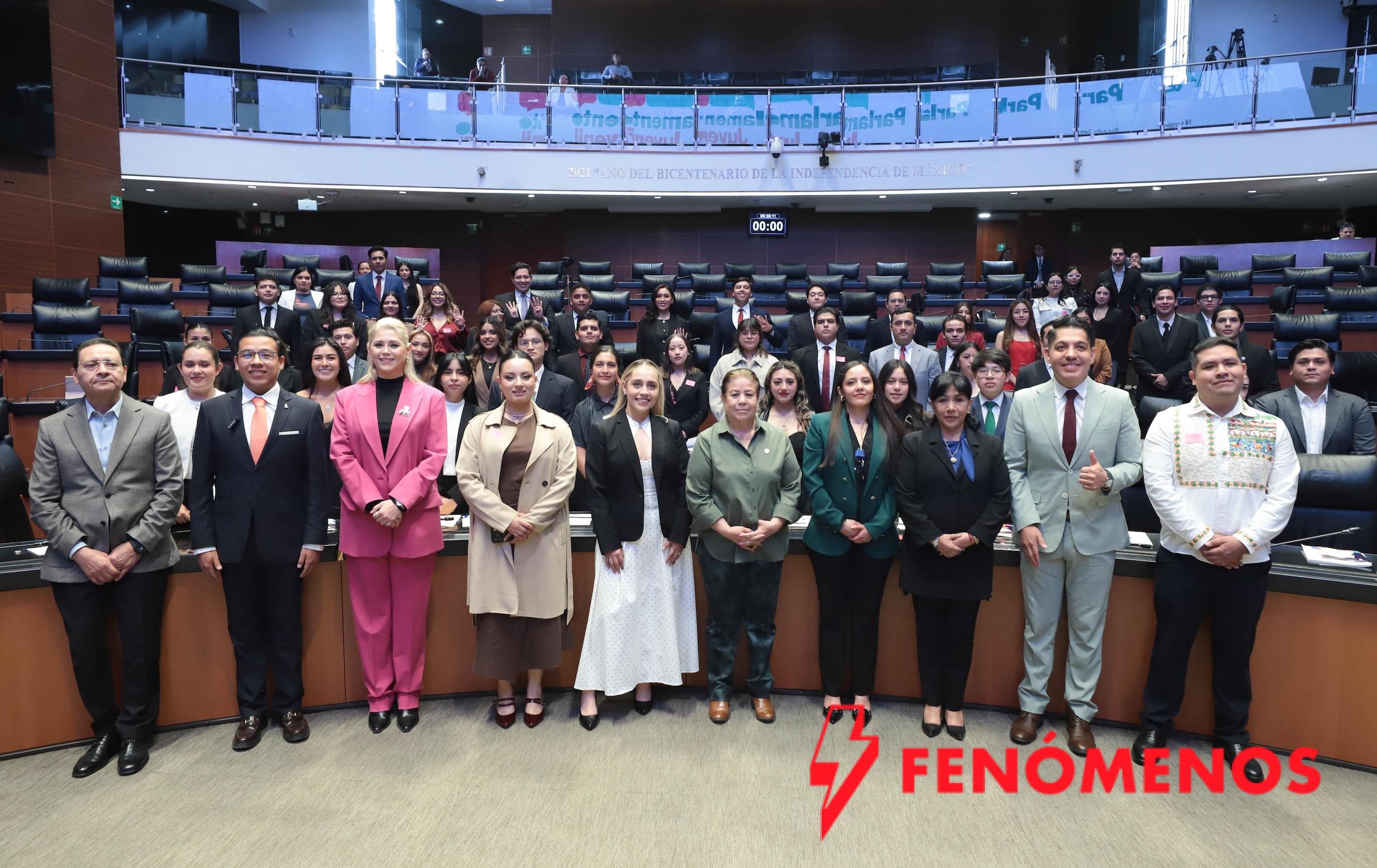 Realizan en el Senado de la República el Parlamento Juvenil: Nuestros Futuros Legisladores