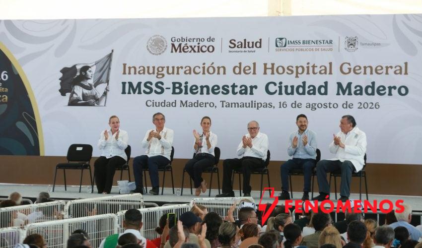 Inaugura Claudia Sheinbaum Hospital General de Ciudad Madero; brindará atención médica para 538 mil personas