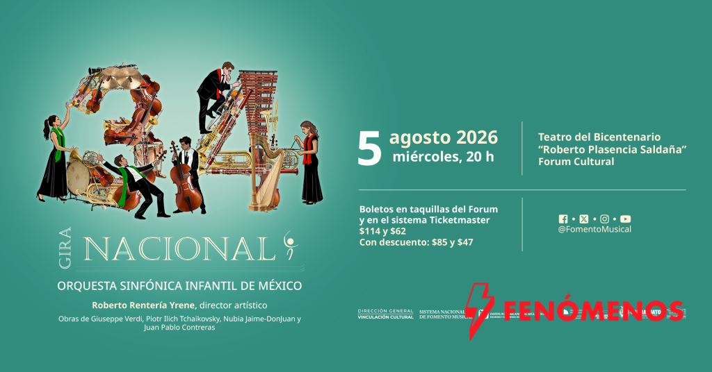 La Orquesta Sinfónica Infantil de México ofrecerá concierto en el Teatro del Bicentenario