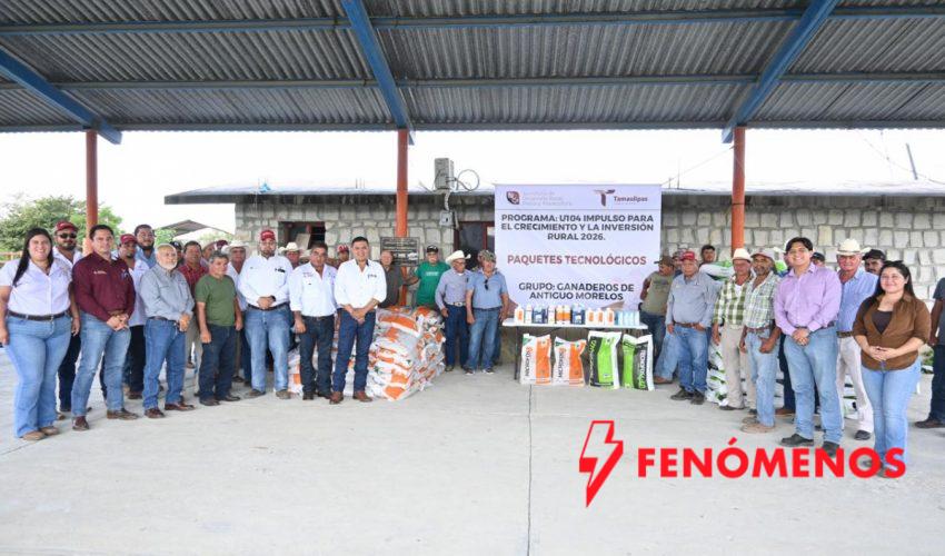 Entregan paquetes tecnológicos y apoyos pecuarios a ganaderos de Antiguo Morelos