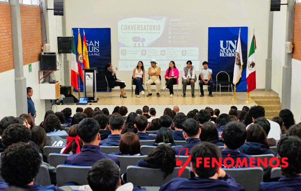El conversatorio -Diálogo, aprendizaje y colaboración- inspiró a estudiantes de San Luis de la Paz