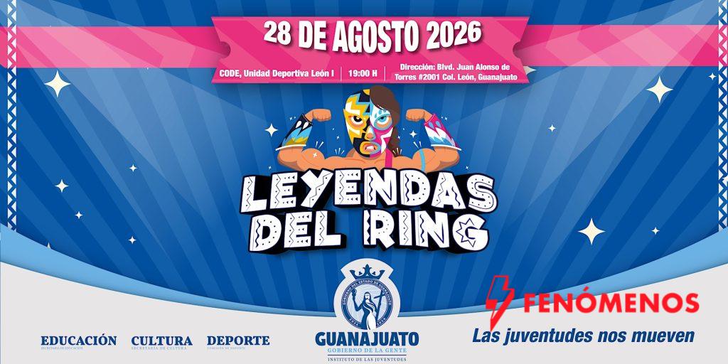 Guanajuato cierra el Mes de las Juventudes con “Leyendas del Ring” teniendo como invitado estelar al nieto del enmascarado de plata “Santo Jr.”