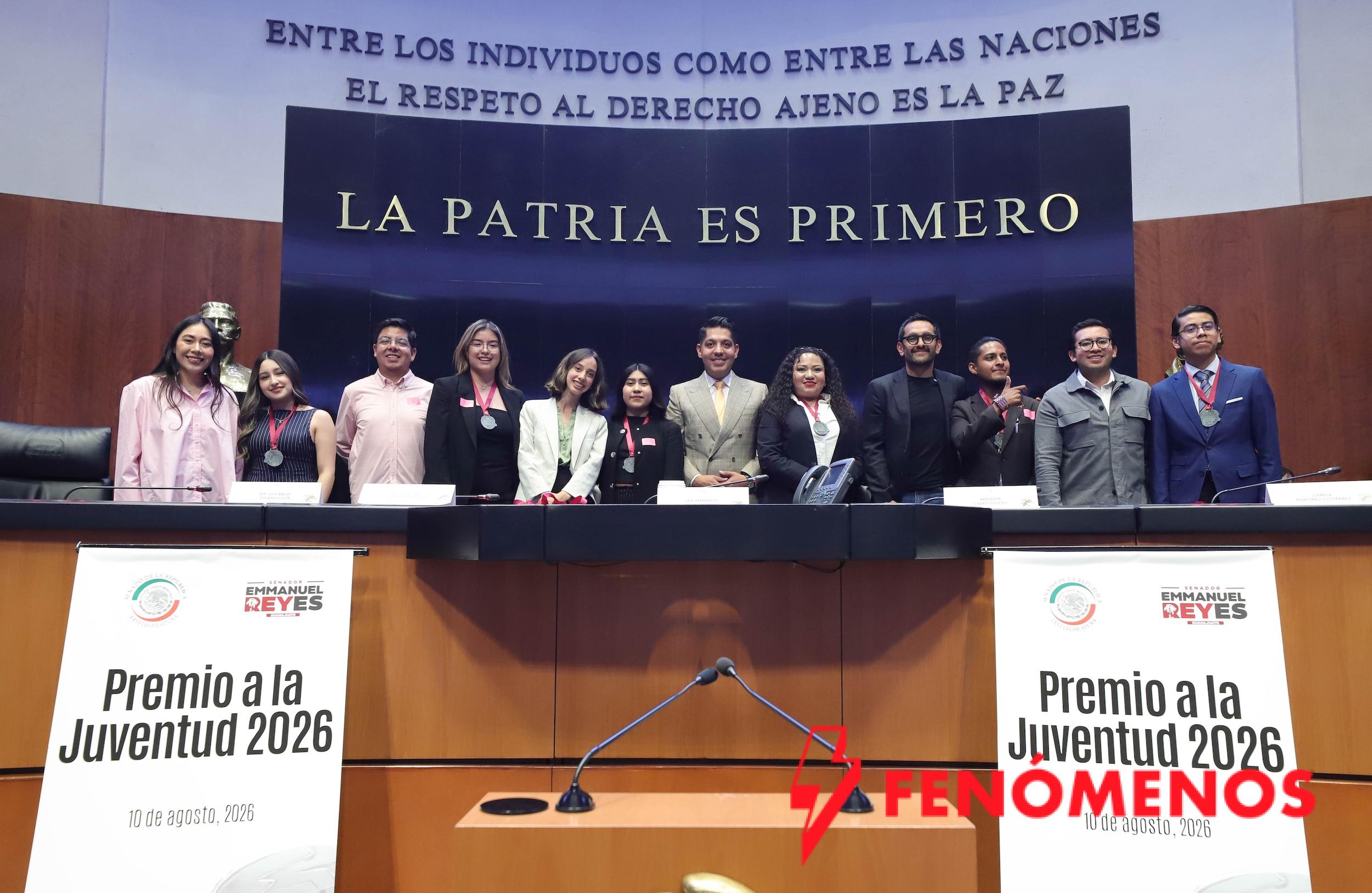 Entregan en el Senado Premio a la Juventud 2026